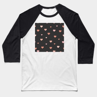 Heart Pattern Baseball T-Shirt